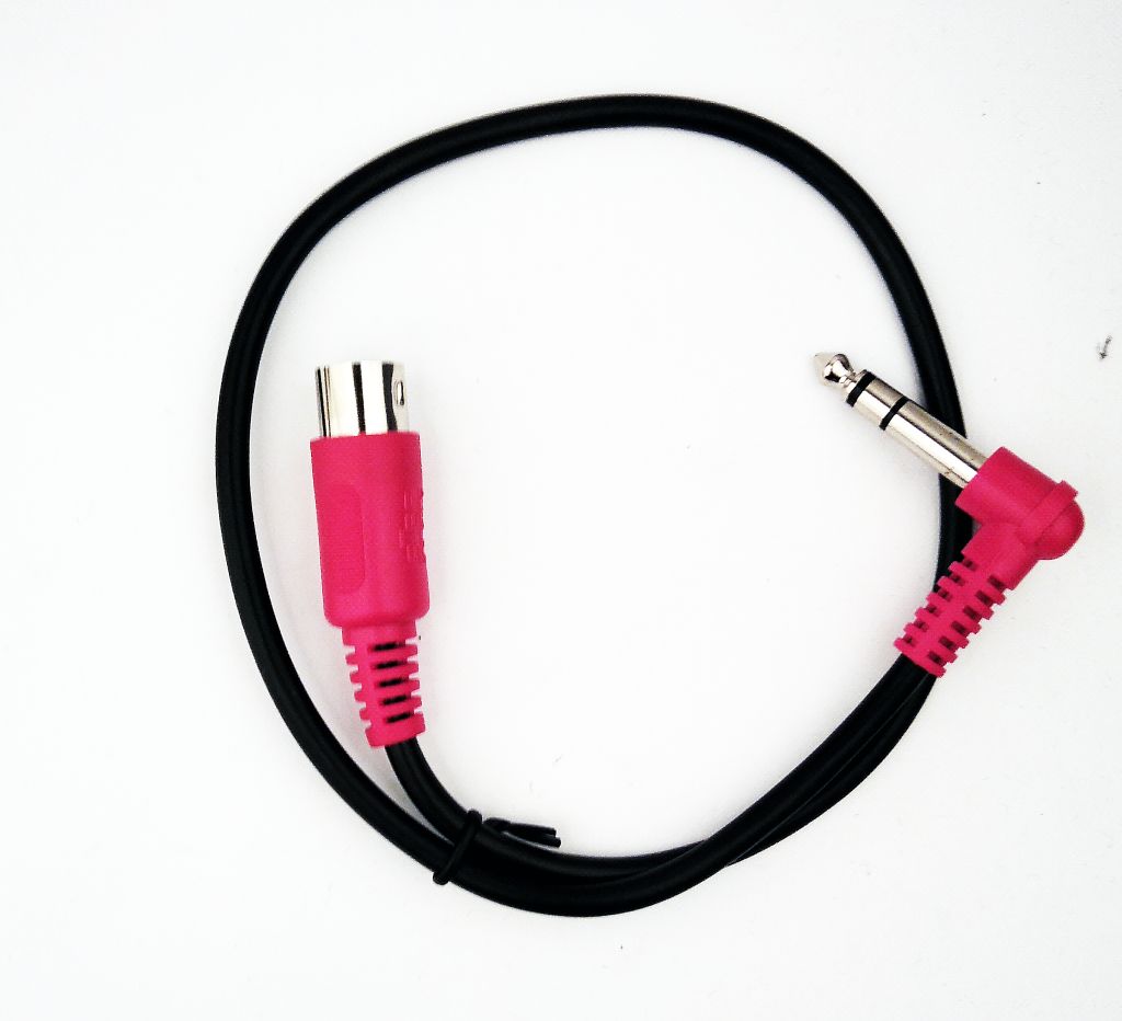 Step Audio Meris/Strymon 1/4 inch to MIDI Cable RED