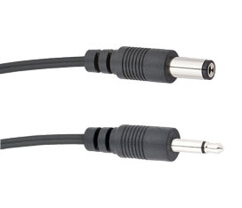  3.5mm Straight Mini Plug and 2.1 mm Straight Barrel Cable PPMIN 46cm