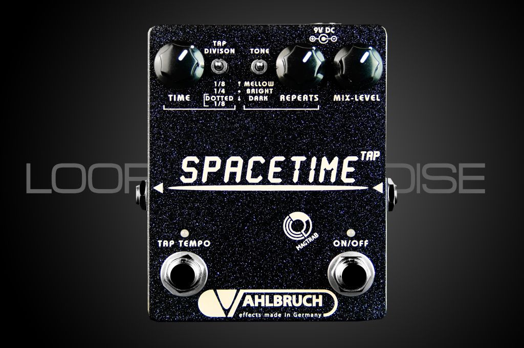 Vahlbruch FX Effects SpaceTime delay/echo pedal with tap tempo black knobs 
